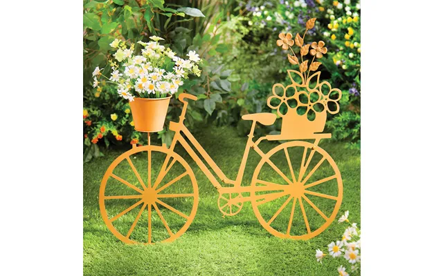 Rusty Metal Bike Planter product image