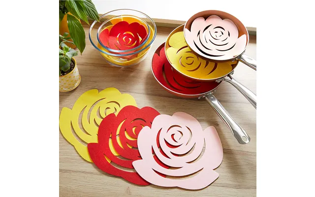 S 14 Rose Design Felt Pan Protectors product image