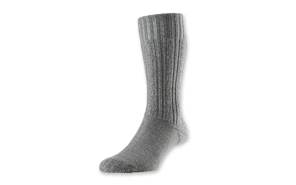 S 4-7 Grey Marl Merino Wool Boot Socks