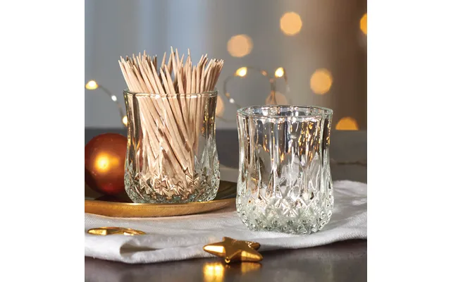 Set 2 Crystal Cocktail Stick Glasses