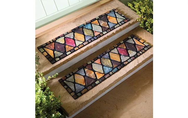 Set 2 Diamond Stone Step Mats