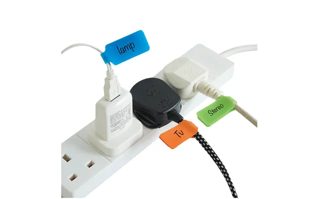 Set Of 10 Cable Labels Hook And Loop