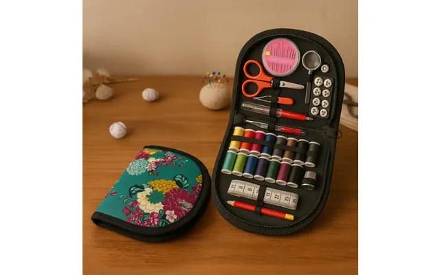 Set Of 2 Floral Design Travel & Home Sewing Kit