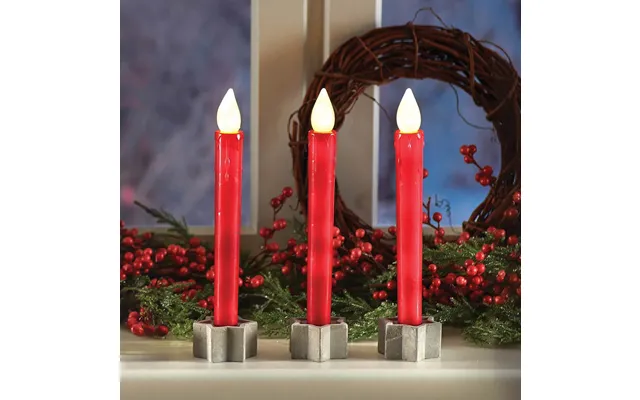 Set Of 3 Led Star Candles product image