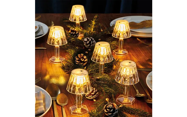 Set Of 6 Battery-operated Mini Table Lamps
