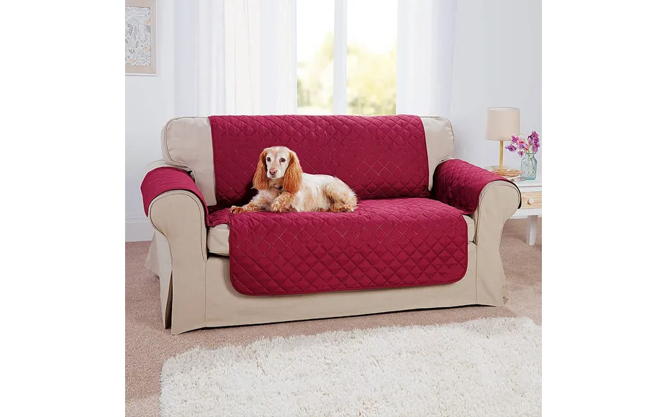 Settee Sofa Covers 2 Seater Cover In Wine - 223cm X 190.5cm