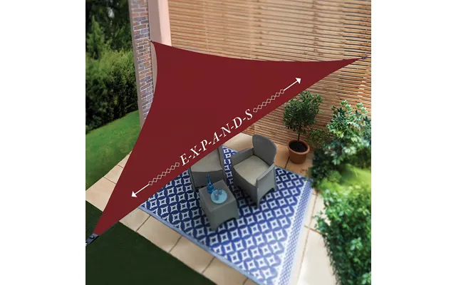 Shade Sail Triangle Burgundy Expandable Upf50 Size 2.5 X2.5 X2 product image