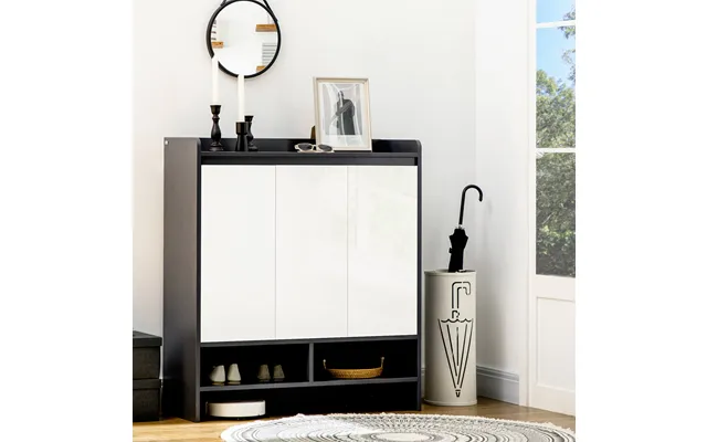 Shoe Storage Cupboard 3 Doors Grey