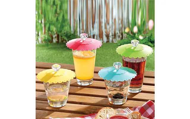 Silicone Drink Covers Red - Green