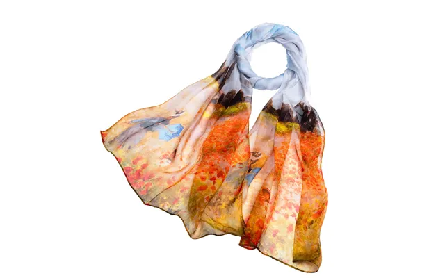 Silk Scarf Monet Poppy Field product image