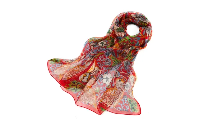 Silk Scarf Strawberry Thief Red product image