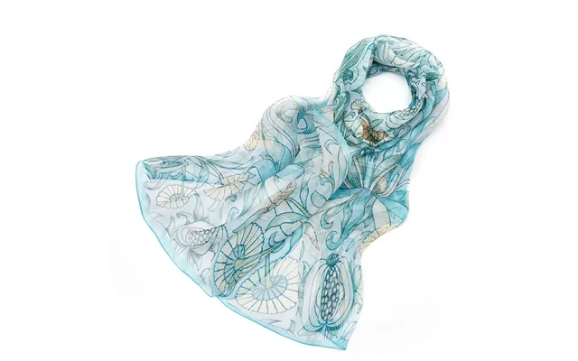 Silk Scarf Wm Pomegranate And Lily product image