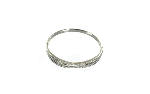 Silver Tone Ornate Bangle