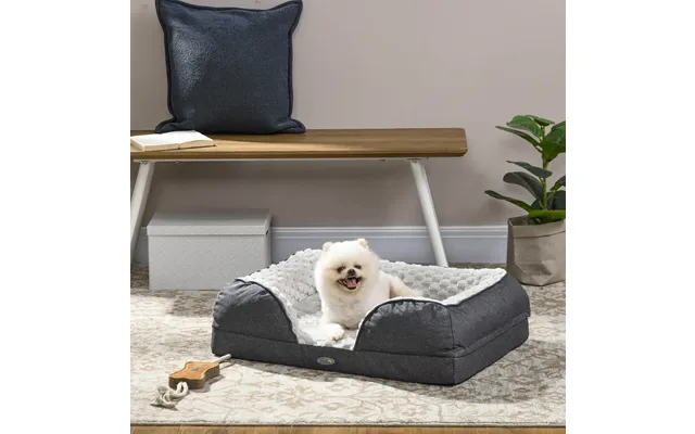Small Calming Dog Bed Charcoal Grey