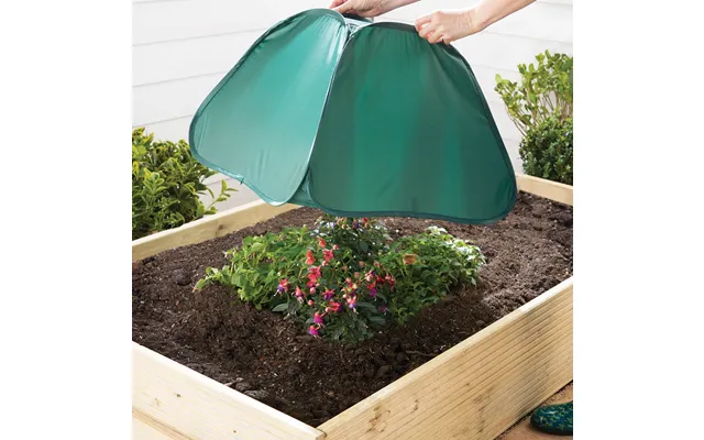 Small Garden Floating Row Cover Mesh Cloche Tunnel Green H42