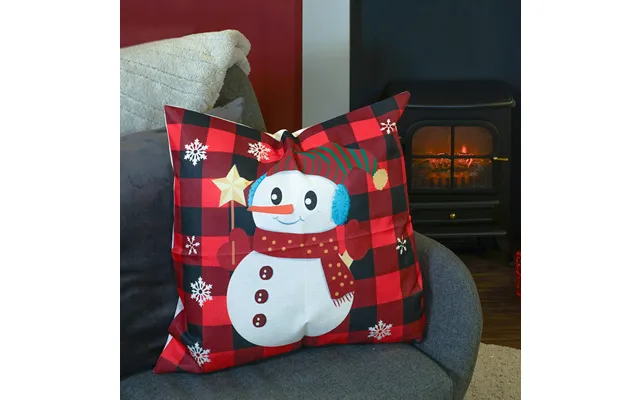 Snowman Star Design Christmas Themedium Cushion 45 X 45cm