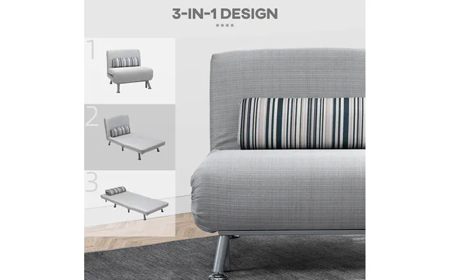 Sofa Chair Lounge Sleeper Bed Grey