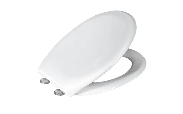 Soft Close White Plastic Toilet Seat With One Button Release Granada