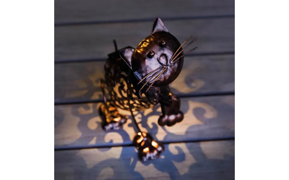 Solar Metal Cat Led Light