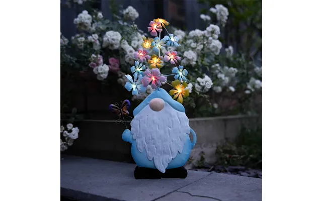 Solar Powered Gonk Stake Light - Blue