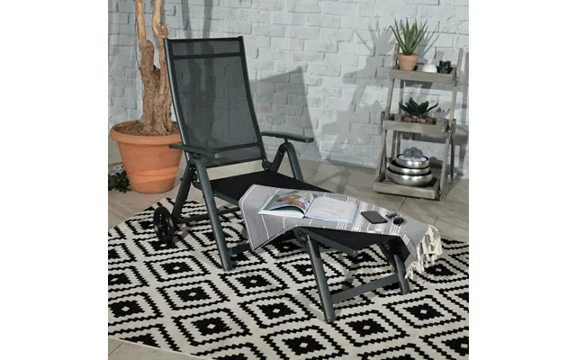 Sorrento 2 Wheel Folding Recliner Sun Lounger product image