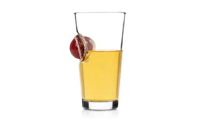 Sports Fan Cricket Ball Beer Glass