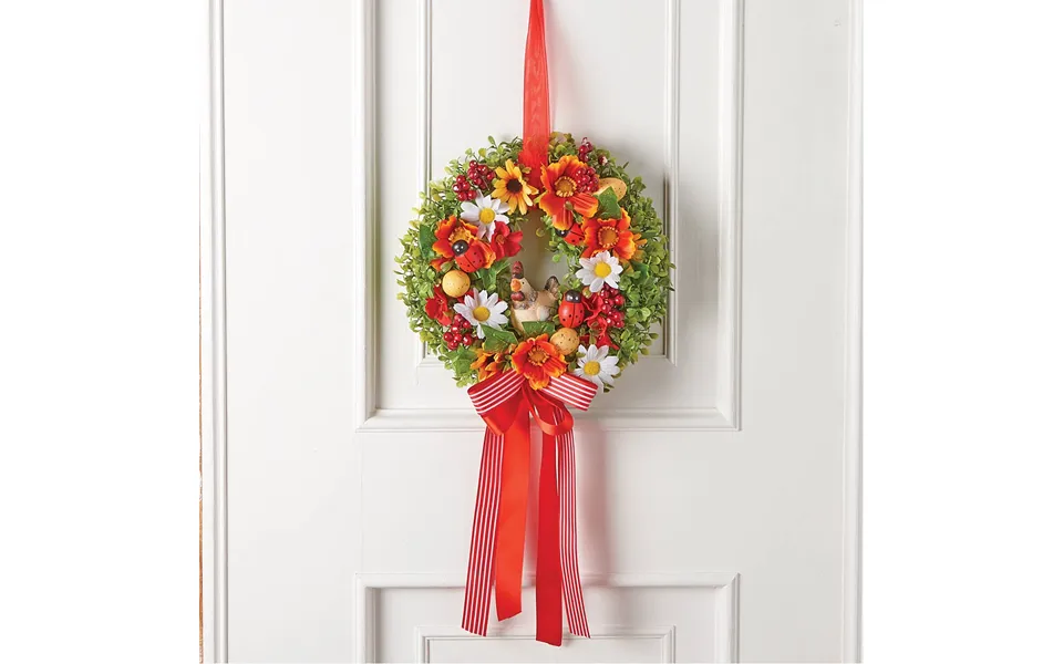 Spring Wreath With Chicken