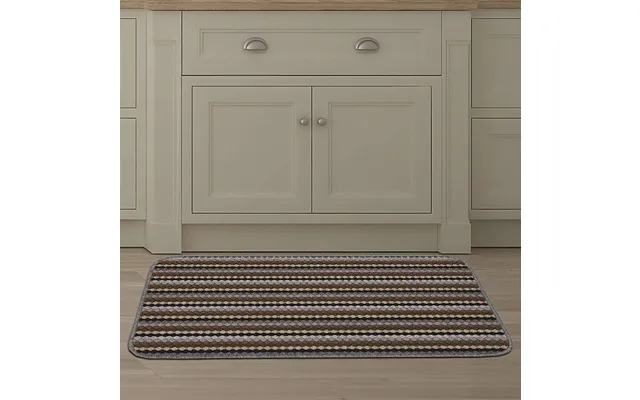 Stripe Washable Mat Lead 140x80cm