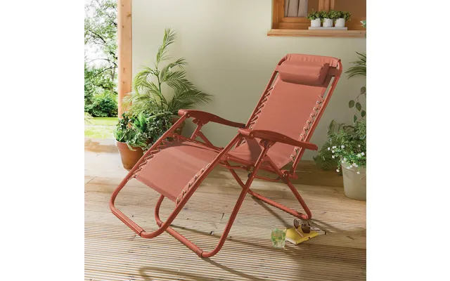 Terracotta Zero-gravity Reclining Garden Chair product image