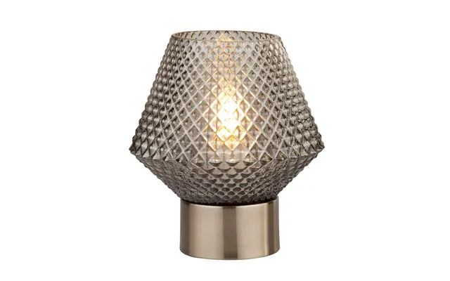 Textured Smoked Glass Table Lamp product image