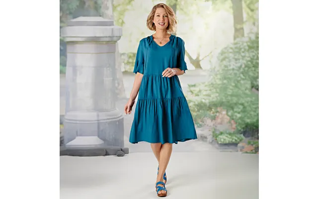 Tiered Summer Dress - Blue