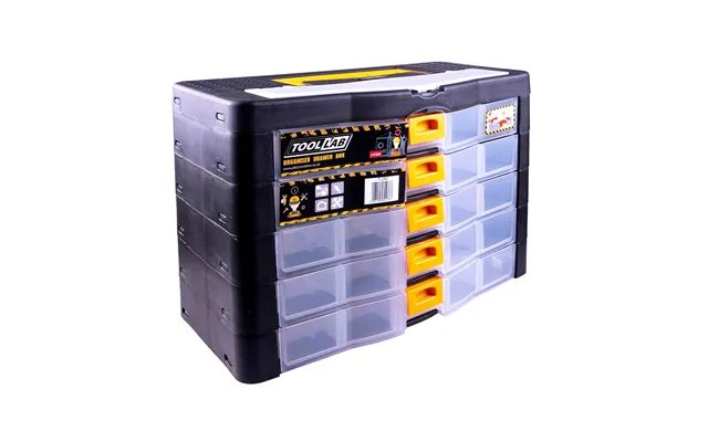 Tool Lab Modular Drawer 5 Storey With Lid Storage