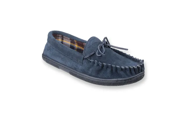 Uk Size 7 Alberta Moccasin Style Slipper Navy product image