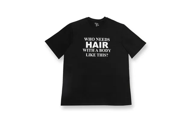 Who Needs Hair Slogan Print T-shirt M product image