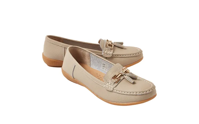 Wide Fit Leather Penny Loafers Smoke Size 8