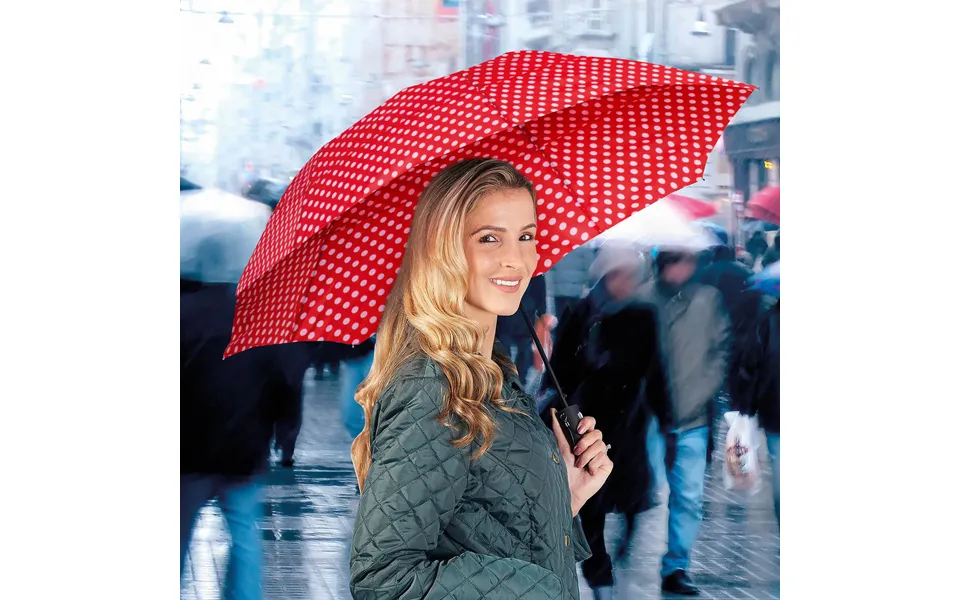 Windproof Umbrella Red 41cm 16in Long