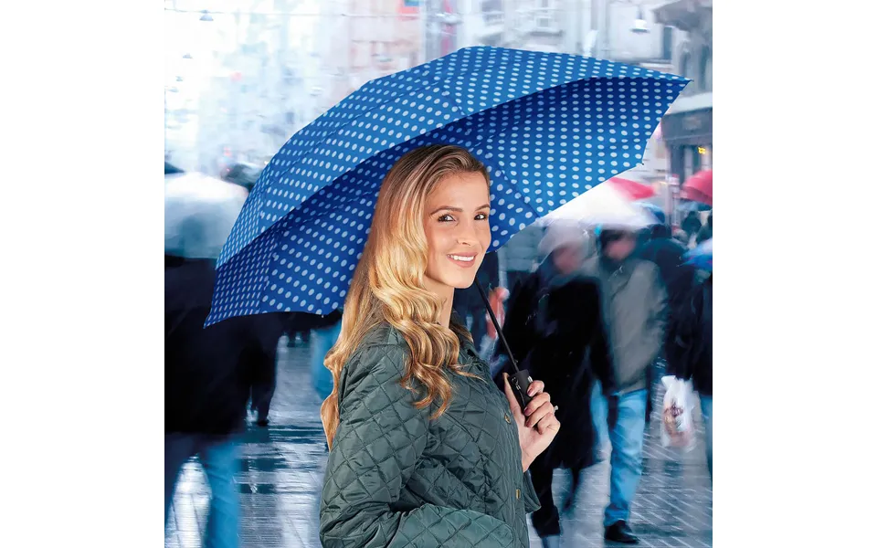 Windproof Umbrella Royal Blue 41cm 16in Long