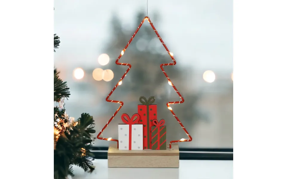 Wire Frame Led Christmas Tree Festive Display