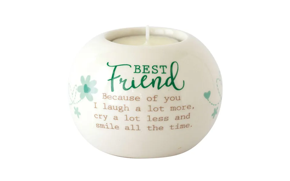 With Sentiment Tealight Ceramic Best Friend