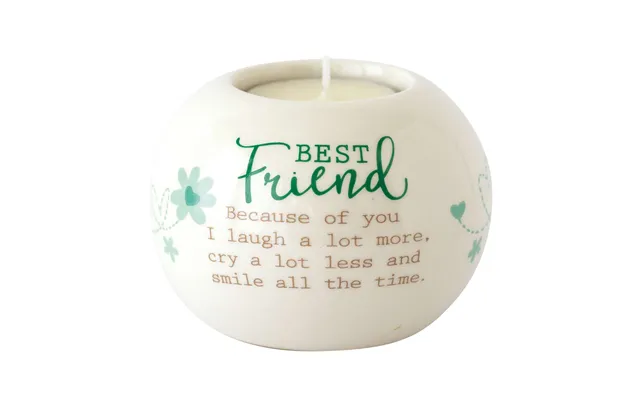 With Sentiment Tealight Ceramic Best Friend product image