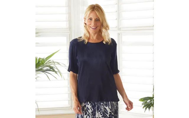 Womens Casual Short Sleeve Top Navy Size 12