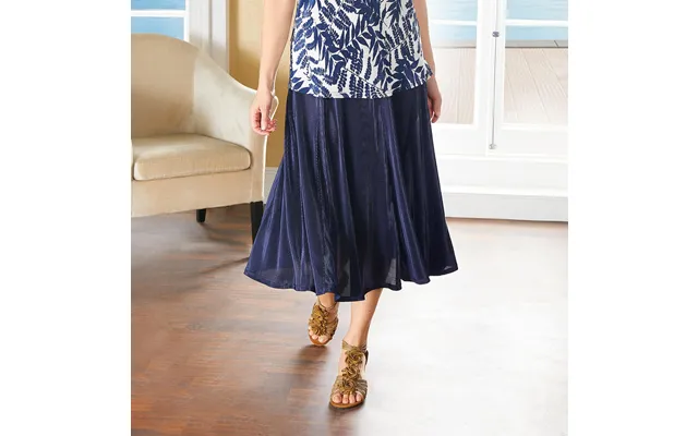 Womens Fine Pleat Plissé Skirt Navy Size 16