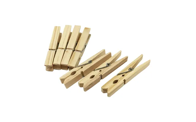 Wood Spring Clothes Pegs Packet Of 36