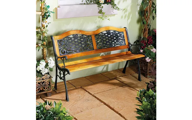 Wooden Garden Bench Anti Rust L125 X D52 X H76cm product image