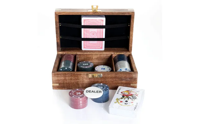 Wooden Poker Set