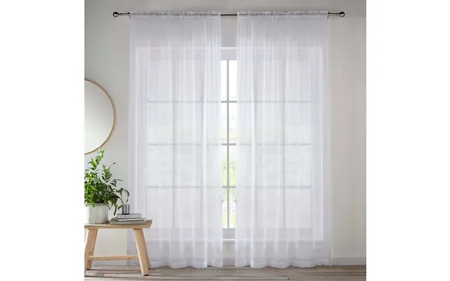 Woven Panel Pair Slot Top 55wx81d White