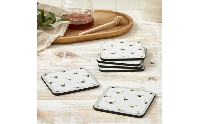 Wrendale Designs Bee Set Of 6 Coasters