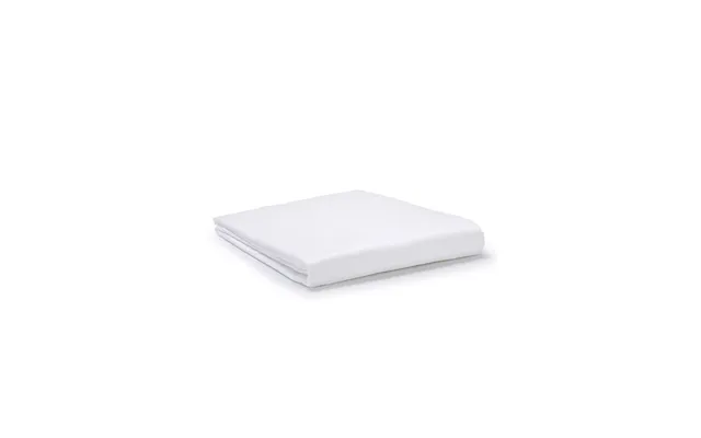 White Classic Organic Cotton Sateen Weave Flat Sheet - White Super King