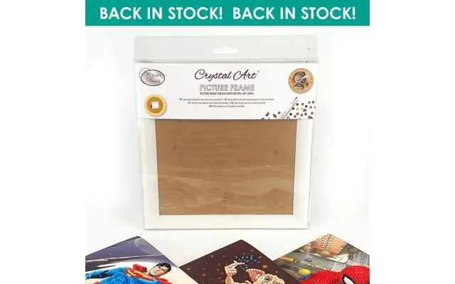 Crystal Art Card Frame - White