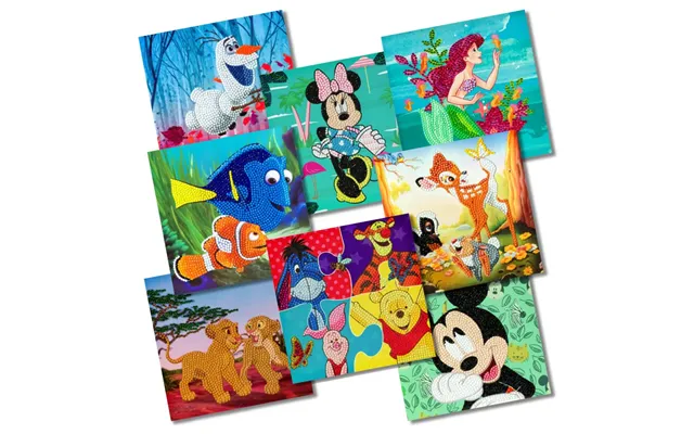Disney Crystal Art Cards - Set Of 8